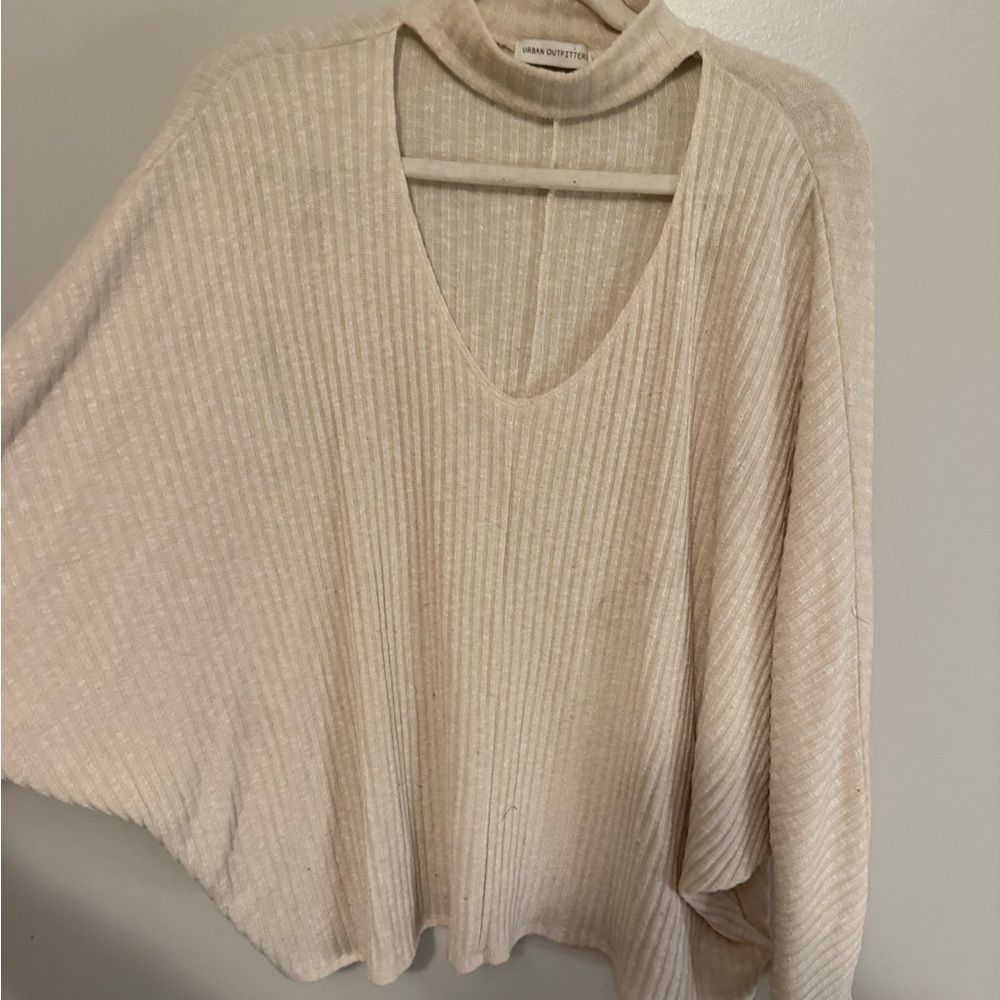 Urban Outfitters V-Neck Cream Sweater